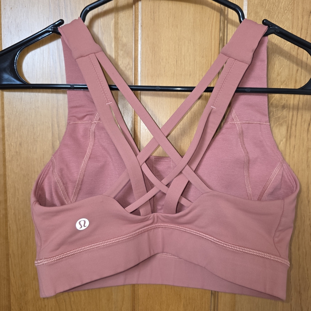 Lululemon Athletica Dusty Rose Strappy Sports Bra - Picture 2 of 4